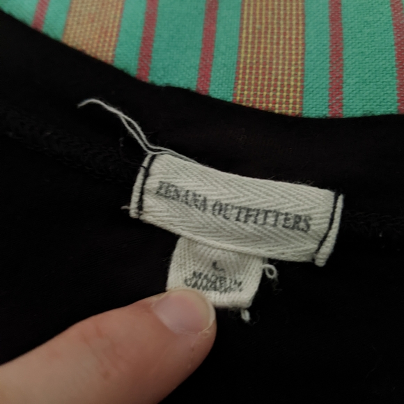 Black vintage patch tee - large - Picture 2 of 5